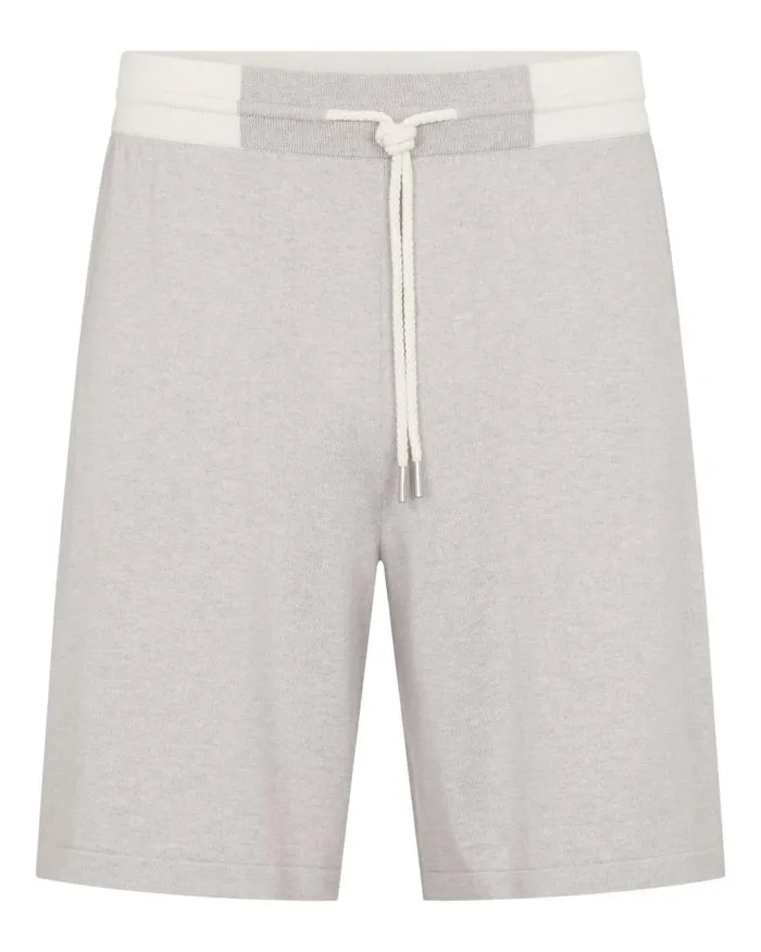 NPeal Trousers Men Cotton Cashmere Silk Short Fumo Grey