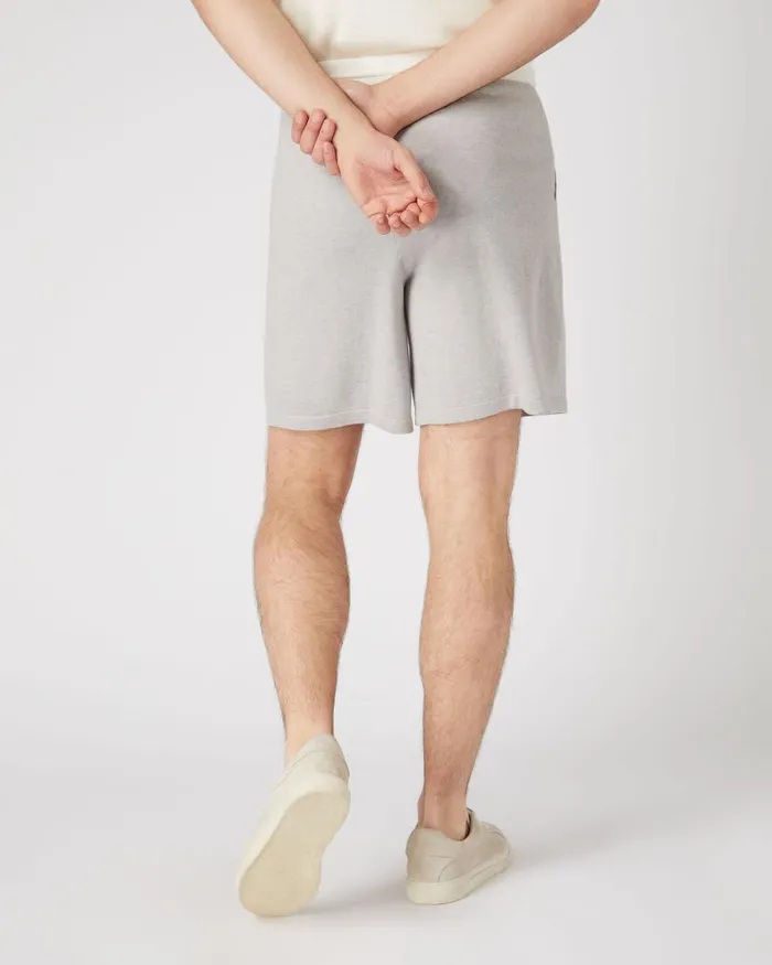 NPeal Trousers Men Cotton Cashmere Silk Short Fumo Grey