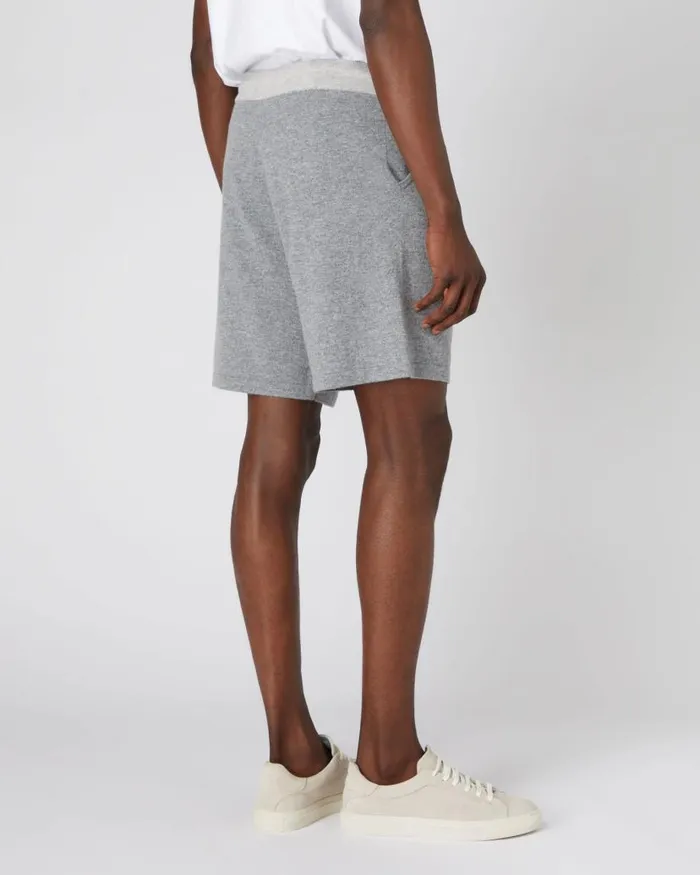 NPeal Trousers Men Relaxed Cashmere Jogger Shorts Flannel Grey