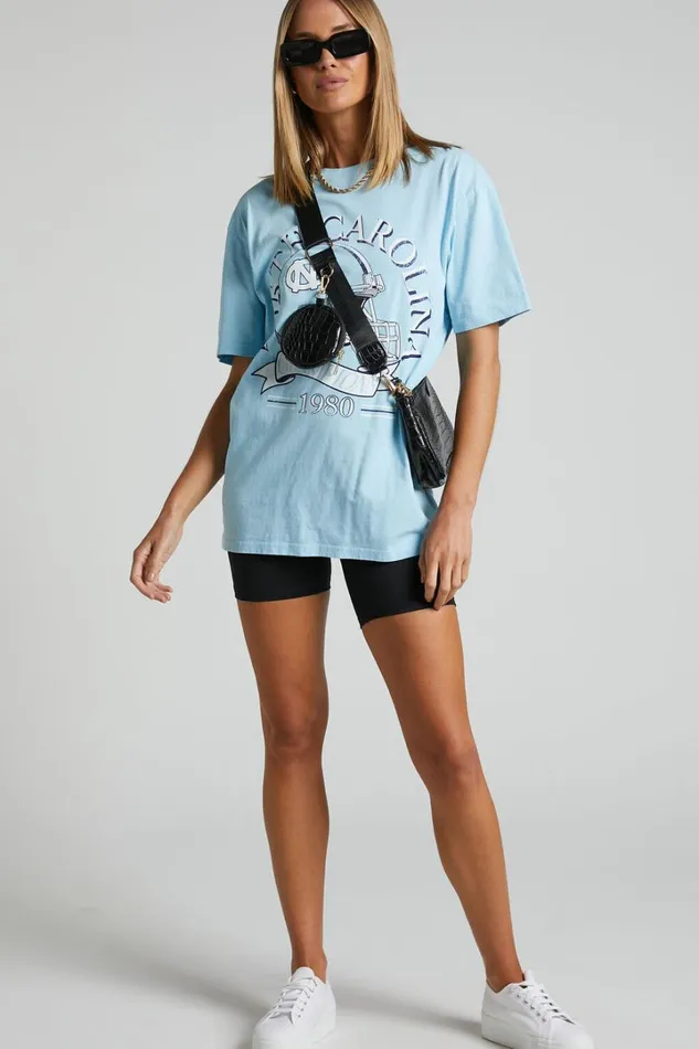 NCAA 8211 North Carolina Champions Athletics Tee In Sky Blue Women Showpo Tops