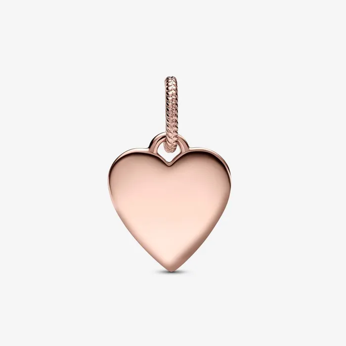 Necklace Pendants Women Pandora Engravable Heart Tag Pendant