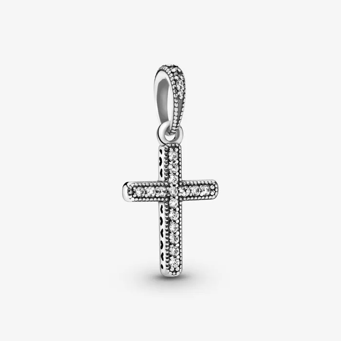 Necklace Pendants Women Pandora Sparkling Cross Pendant