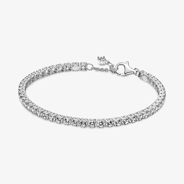 Noncharm Bracelets Women Pandora Sparkling Tennis Bracelet Sterling Silver