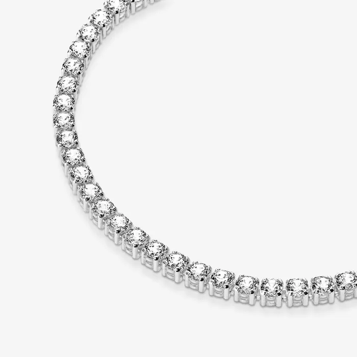 Noncharm Bracelets Women Pandora Sparkling Tennis Bracelet Sterling Silver