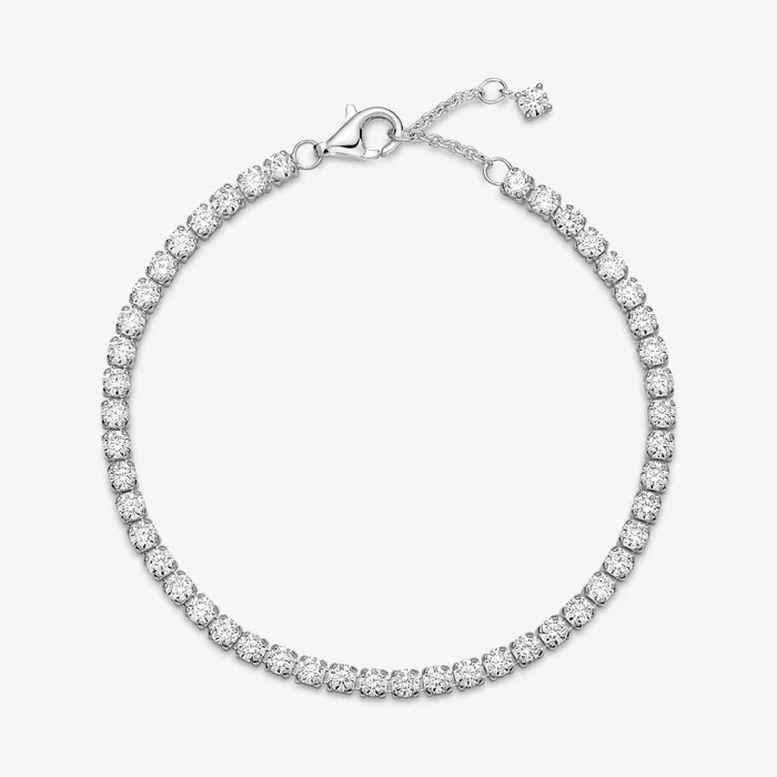 Noncharm Bracelets Women Pandora Sparkling Tennis Bracelet Sterling Silver