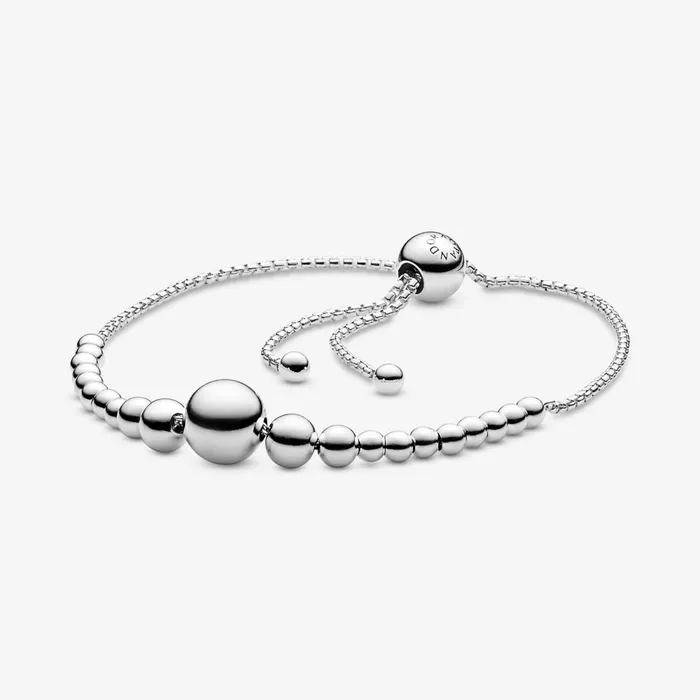 Noncharm Bracelets Women Pandora String Of Beads Slider Bracelet