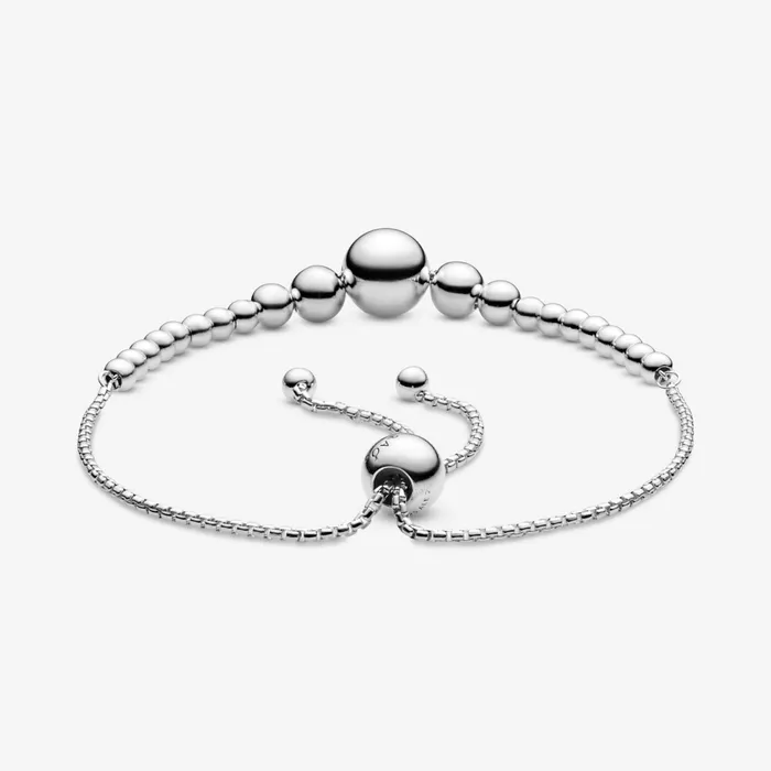 Noncharm Bracelets Women Pandora String Of Beads Slider Bracelet