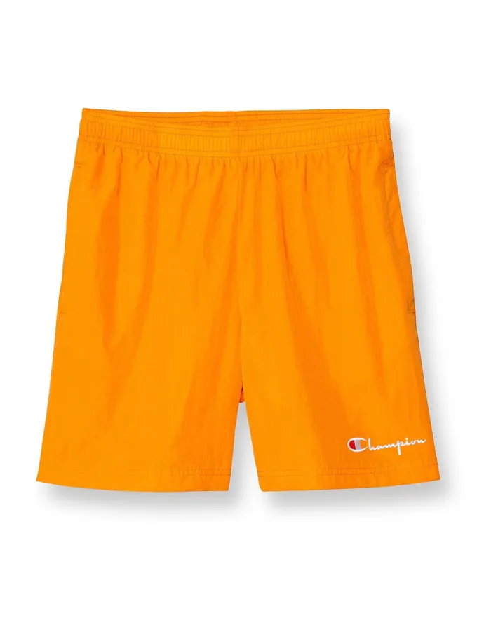 Nylon WarmUp Shorts With Mesh Liner Script Logo 6034 Harvest Men Champion Shorts