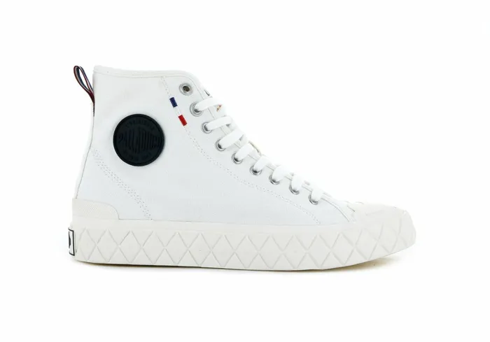 Palladium Palla Ace Canvas Mid Star White Kids Boots
