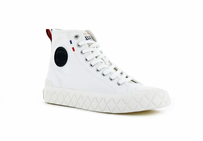 Palladium Palla Ace Canvas Mid Star White Kids Boots