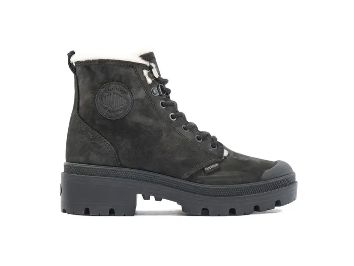 Palladium Pallabase Nubuck Zip Wl Black Women Boots