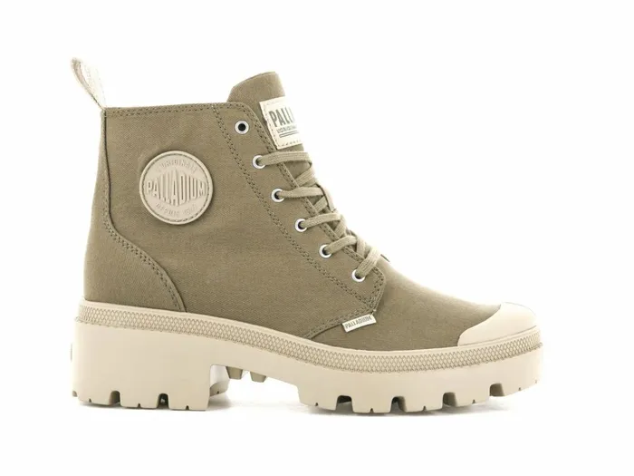 Palladium Pallabase Twill Butternut Women Heel Boots