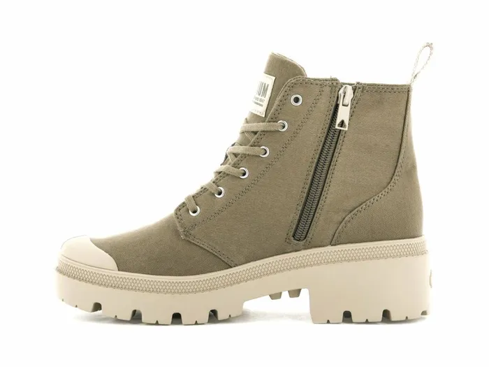 Palladium Pallabase Twill Butternut Women Heel Boots
