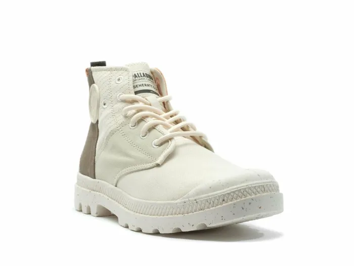 Palladium Pampa Hi Re Generate Dusky Green Cream White Women Boots