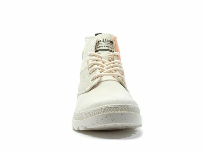 Palladium Pampa Hi Re Generate Dusky Green Cream White Women Boots