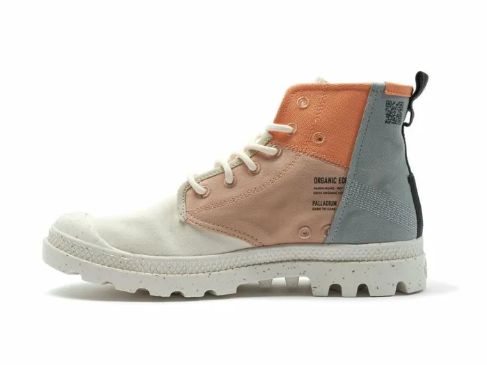 Palladium Pampa Hi Re Generate Dusky Green Cream White Women Boots