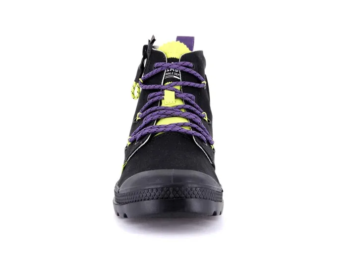 Palladium Pampa Lite Lace It Blackwild Lime Kids Boots