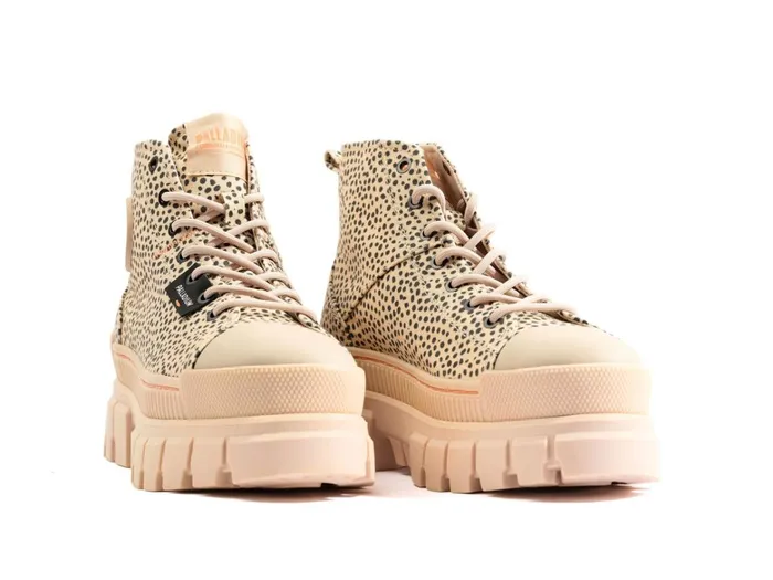 Palladium Revolt Safari Sand Print Women Boots