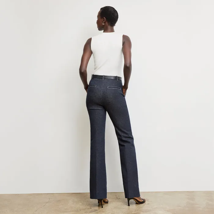 Pants Women M M LaFleur The Rowe 821770s Jean 8211 Stretch Denim Midnight Wash