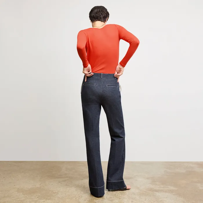 Pants Women M M LaFleur The Rowe 821770s Jean 8211 Stretch Denim Midnight Wash