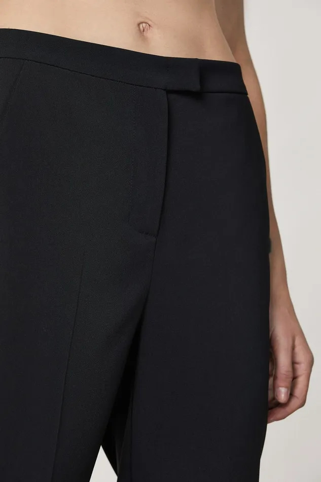 Patrizia Pepe Black Essential Cigarette Pants Nero Apparel Cigarette