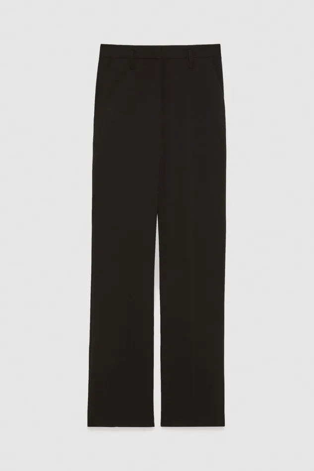 Patrizia Pepe Black Essential Crepe Pants Nero Apparel Straight Cut