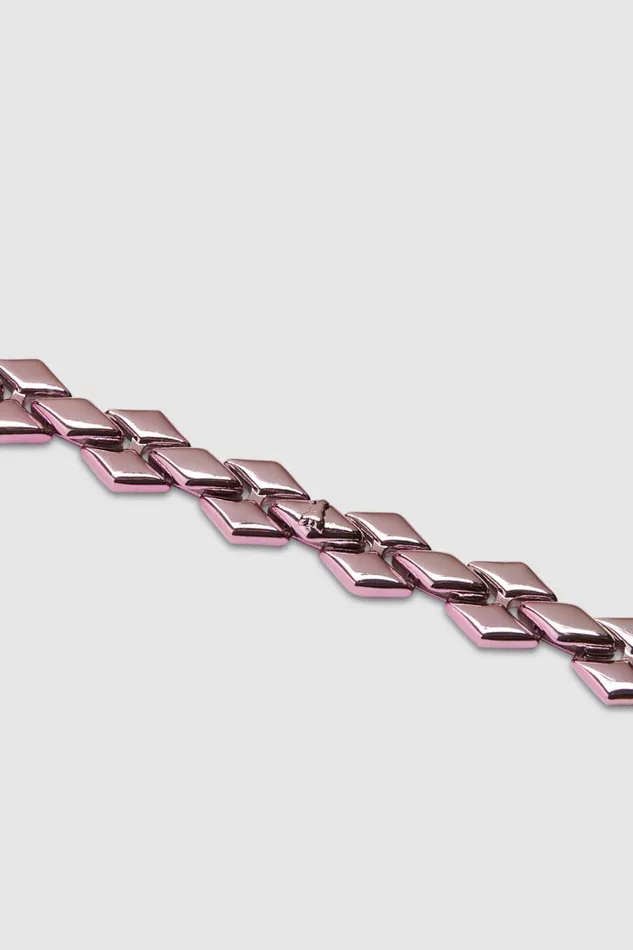 Patrizia Pepe Bracelet With Personalized Links And Micro Fly Pink Shiny Lilac Accessories
