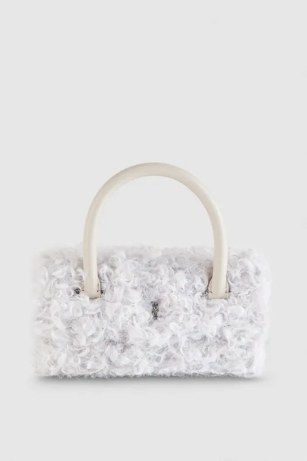 Patrizia Pepe Fly Bamby Fluffy Bag White Eldorado White Bags Handbags