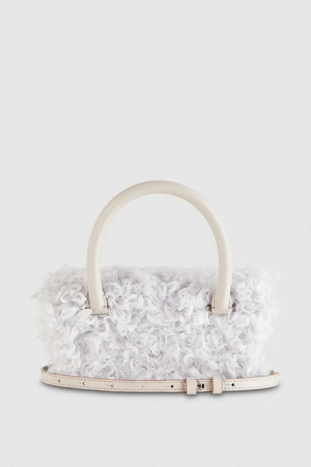 Patrizia Pepe Fly Bamby Fluffy Bag White Eldorado White Bags Handbags