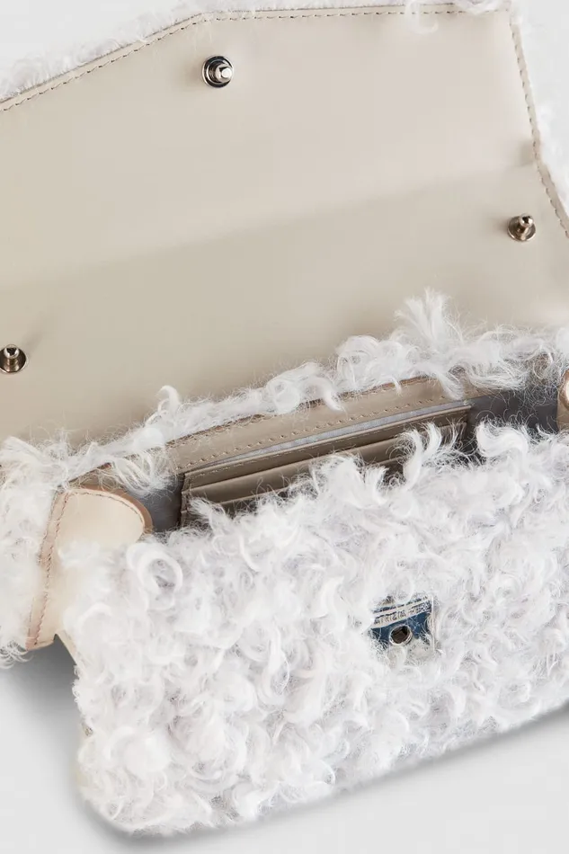 Patrizia Pepe Fly Bamby Fluffy Bag White Eldorado White Bags Handbags