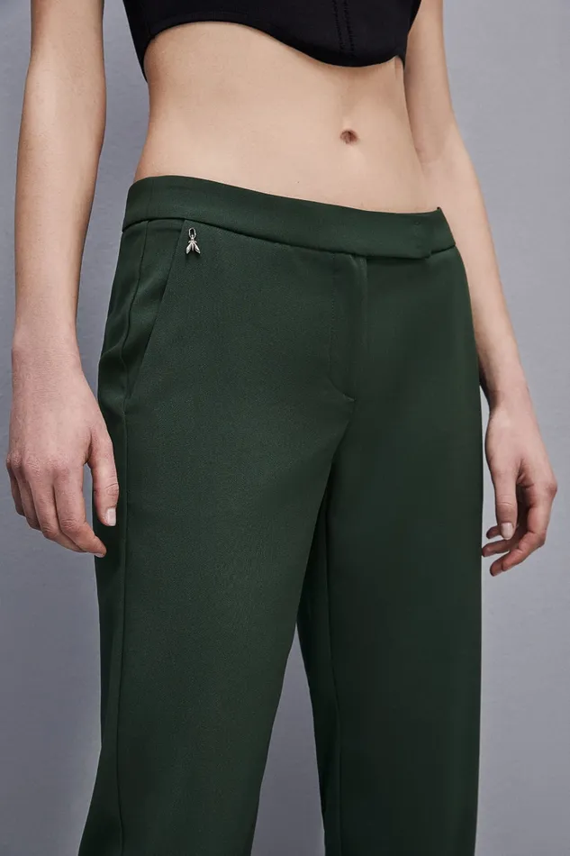 Patrizia Pepe Lowwaisted Crepe Jogger Pants Green Tuscany Green Apparel Joggers