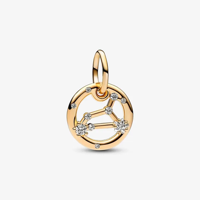 Pendant Necklaces Women Pandora 14K Gold Plated Leo Zodiac Necklace