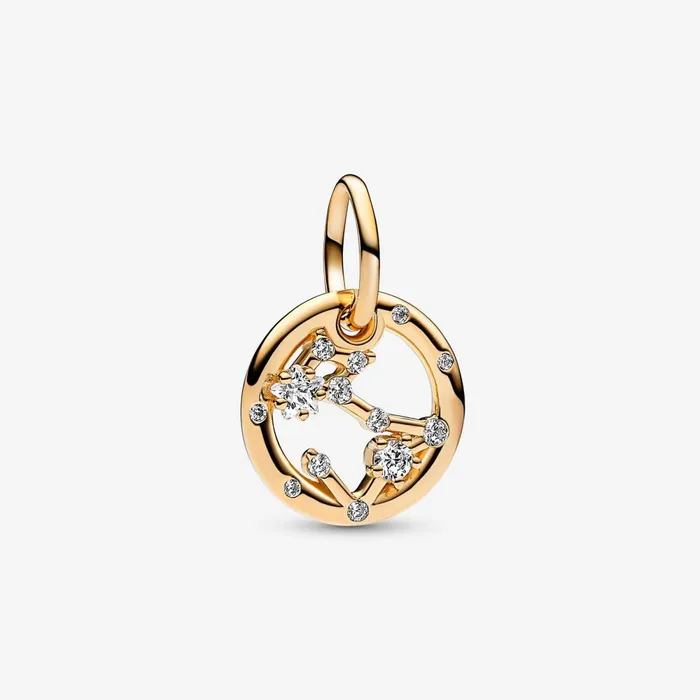 Pendant Necklaces Women Pandora 14K Gold Plated Pisces Zodiac Necklace