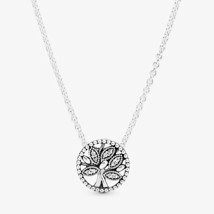 Pendant Necklaces Women Pandora Sparkling Family Tree Necklace