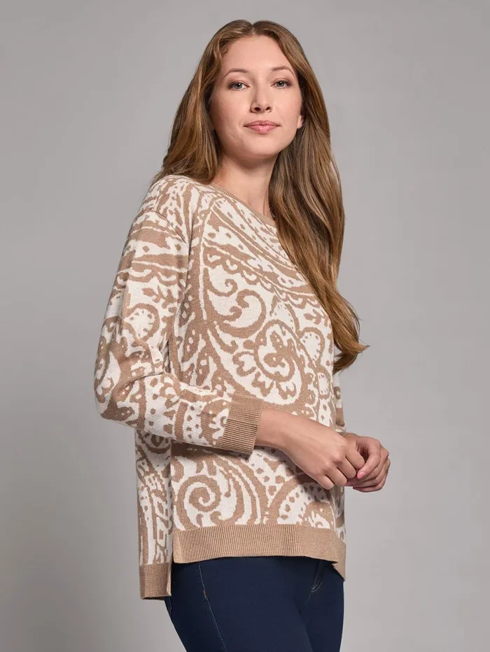 Petite Crew Neck HiLo Hem Sweater Women Jones New York Petite Sweaters and Cardigans Petite Crew Neck HiLo Hem Sweater Women Jones New York Petite Sweaters and Cardigans