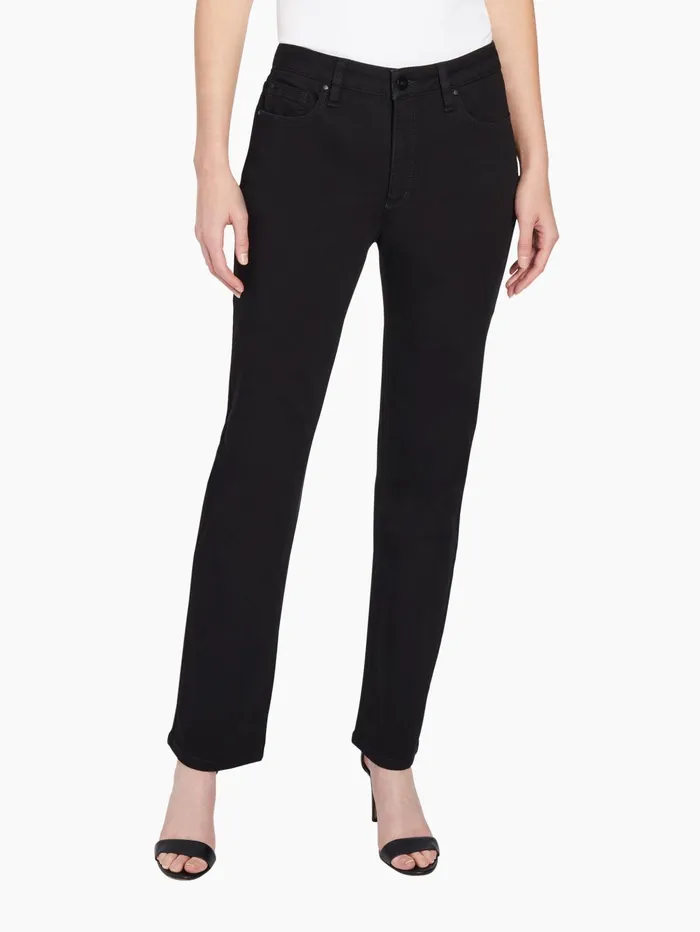 Petite Lexington Straight Leg Jeans Onyx Wash Women Jones New York Petite Pants and Skirts Petite Lexington Straight Leg Jeans Onyx Wash Women Jones New York Petite Pants and Skirts