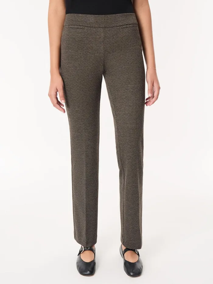 Petite PullOn Boot Leg Pant Knit Jacquard Women Jones New York Petite Sale
