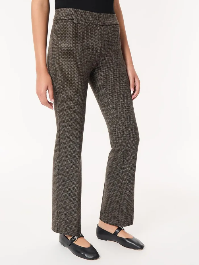 Petite PullOn Boot Leg Pant Knit Jacquard Women Jones New York Petite Sale
