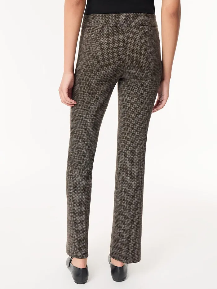 Petite PullOn Boot Leg Pant Knit Jacquard Women Jones New York Petite Sale