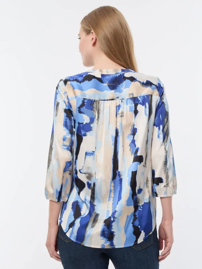 Plus VNeck Pleated Kelly Blouse Crepe De Chine Women Jones New York Plus Tops Plus VNeck Pleated Kelly Blouse Crepe De Chine Women Jones New York Plus Tops