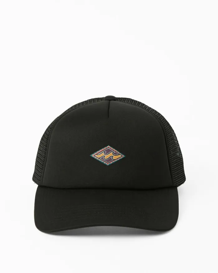 Podium Trucker Hat Black Men Billabong Hats