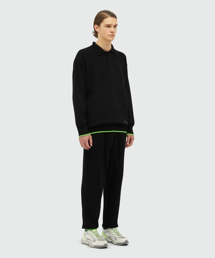 PoloNeck Jumper In Virgin Wool Men MSGM Knitwear