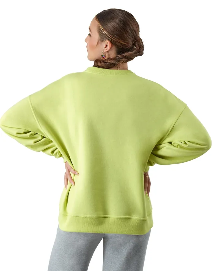 Powerblend Crewneck Sweatshirt C Logo Swimming Line Women Champion Hoodies and Sweatshirts