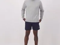 Powerblend Fleece Crew C Logo White Men Champion Hoodies and Sweatshirts