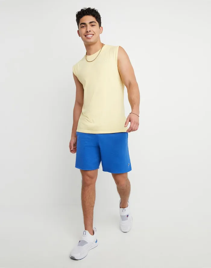Powerblend Fleece Shorts C Logo 7034 Bright Royal Men Champion Shorts