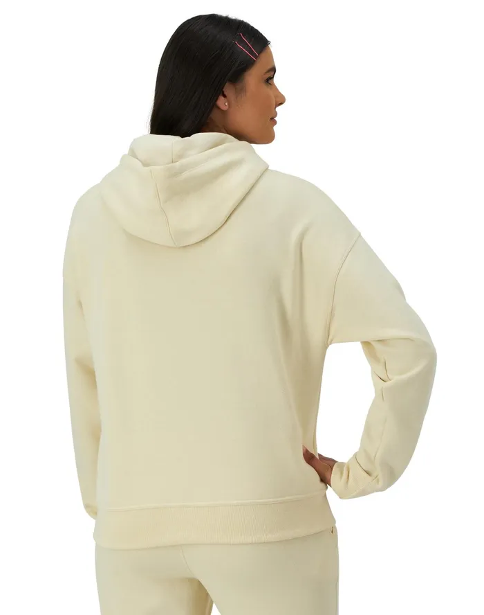 Powerblend Hoodie Script Logo Fresh Tan Women Champion Hoodies and Sweatshirts