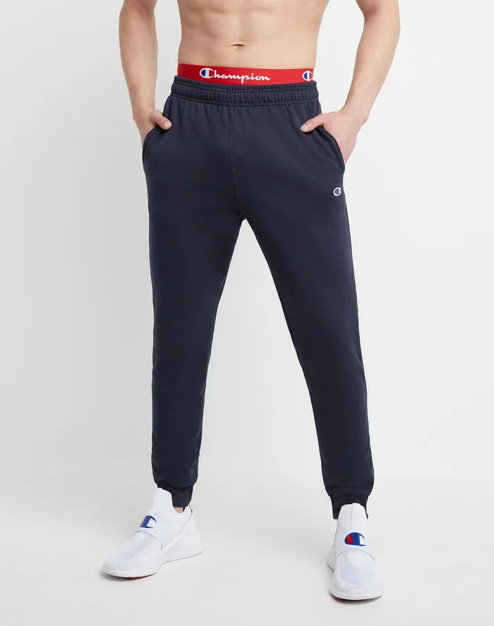 Powerblend Joggers C Logo 31034 Navy Men Champion Pants and Joggers