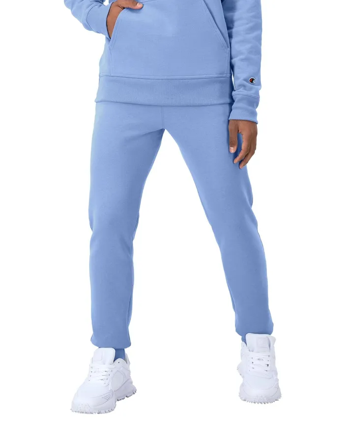 Powerblend Joggers C Logo 31034 Plaster Blue Men Champion Pants and Joggers