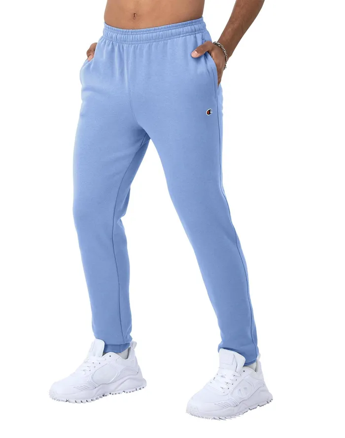 Powerblend Joggers C Logo 31034 Plaster Blue Men Champion Pants and Joggers