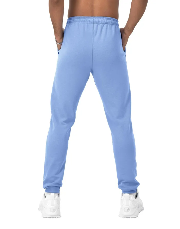 Powerblend Joggers C Logo 31034 Plaster Blue Men Champion Pants and Joggers